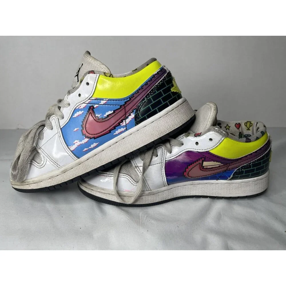 Nike Air Jordan‎ 1 Low 'Old School Gaming' (DM8969-114) Size 4.5Y